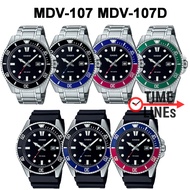 CASIO ของแท้ รุ่น MDV-107 MDV-107D Duro 200 ยอดฮิต ขายดี นาฬิกาผู้ชาย สายซิลิโคน สายสแตนเลส พร้อมกล่องและรับประกัน 1 ปี MDV107 MDV-107-1A1 MDV-107-1A2 batman MDV-107-1A3