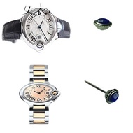 Watch Accessories Cartier Blue Balloon Head Cartier 33 Dial Women's Clothing Time Adjustment Button