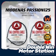 MODENAS PASSION125 THROTTLE CABLE / BRAKE CABLE (CONTROL CABLE) TAG PASSION 125