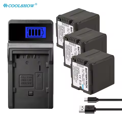 VW-VBG260 VBG130 2800mah for PANASONIC HDC-HS700 TM700 HS300 TM300 HS250 SD20 HS20 HDC-SDT750 SDR-H4