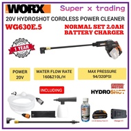 WG630E.5 WORX Combo Set 20V 4.0AH Hydroshot Car Wash Cordless Water Jet Car Pressure Washer Pump Hig
