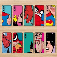 Soft black phone case for Samsung A11 A12 A13 A14 A15 A16 A20 A20S A21 Marvel Movie Parodies casing 