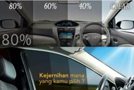 Kaca Film Mobil Riben 80 60 40 Persen Merek Hyper Black  Anti Gores Peredam Panas Info Lengkap Tenta