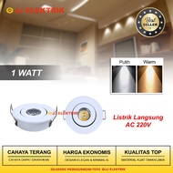 1W Mini LED Spotlight - Small White or Warm White Spotlight Downlight for Home, Shop and Cafe