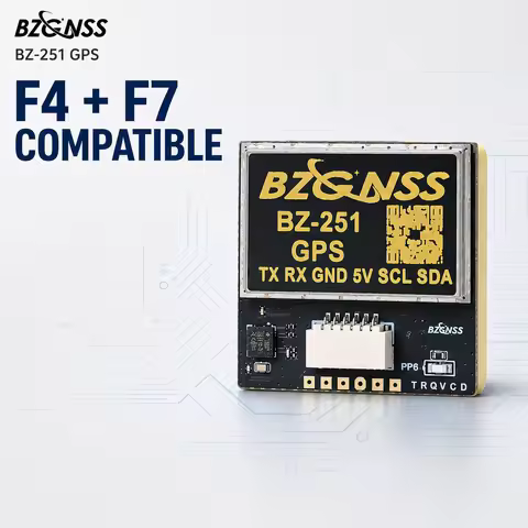 BZGNSS BZ-251 FPV GPS Module M10 QMC5883L Compass High Precision Fast Lock 5V for F4 F7 Drone INAV R