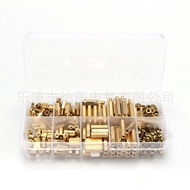 Copper Nail Copper Bolt Nut Pillar Boxed Copper Pillar Hollow Pillar Isolation Pillar 240PCSM3 Hex R