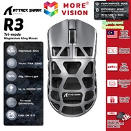 R3 Attack Shark Wireless Magnesium Alloy Gaming Mouse 46g Super Light PAW3395 8000Hz Polling Rate Tr