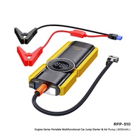 FHY/🌟WK 4 In 1 Car Jump Starter Air Pump Power Bank Lighting Portable Air Compressor Car Battery Starters Starting Auto