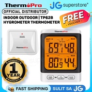 ThermoPro TP62B Wireless Indoor Outdoor Thermometer Hygrometer Temperature & Humidity Monitor