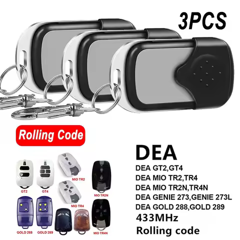 3pcs for DEA MIO TR2 TR4 Garage Remote Control GT2 GT4 TR2N TR4N GOLD 288 289 GENIE 273 Rolling Code