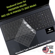 Keyboard Protector for Acer Predator Helios Neo 16S AI PHN16S-71 - 2025 Model Gaming Laptop Keyboard