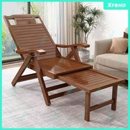 Bamboo Recliner for Sitting and Lying Balcony Home Leisure Summer Foldable Lazy Lunch Break Chair Folding Bed Elderly Sleeping Chair