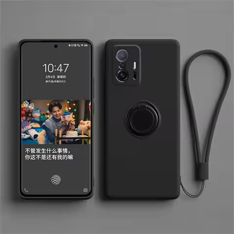 Original Liquid Silicone Phone Cover For Xiaomi Redmi Note 12 11 10 Pro Mi 11T Lite Poco X3 Pro F3 M