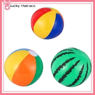 LUCKY HAIRACC หลากสี ของตกแต่งงานปาร์ตี้ ลูกบอล ลูกบอลชายหาด ของเล่นฤดูร้อน เป่าลม สำหรับเด็ก