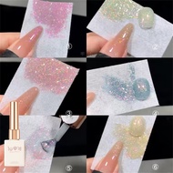 Opal Nail Polish Lasting Beauty Six Colors Solid Nail Polish Sequin Glue Smooth Texture 15 (g/ml) Na