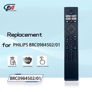 New BRC0984502/01 Replacement Remote Control fit for Philips Smart TV with Netflix YouTube Prime Vid