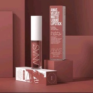 READY STOCK 2025 ANAS VELVET MATTE LIQUID LIPSTICK WITH VITAMIN C +VITAMIN E +OLIVE | ANAS COSMETIC