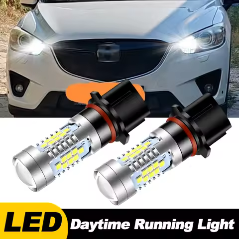 2pcs P13W Canbus No Error For Mazda CX-5 2013 2014 2015 SH23W LED Bulbs Daytime Running Light DRL La