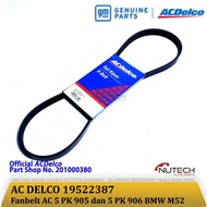 Fanbelt V Belt Fan Belt AC 5 PK 905 5PK905 5PK906 5 PK 906 bmw M52 Ac Delco