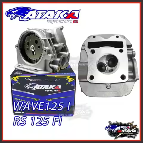 ATAKA Motorcycle Cylinder Head 2 Valve/Assy Wave125 i/KYZ / Xrm 125 Fi / Rs 125 Fi 24/28MM 26/30MM