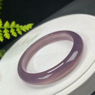 高檔 帝王紫瑪瑙手鐲 59MM 高冰透起剛凈體千層龍鱗紋 神秘貴氣