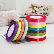 Silk Ribbon Roll - 1cm - 2cm - 4cm in many colors - 22m roll of Flower Ribbon Gift Wrapping Ribbon