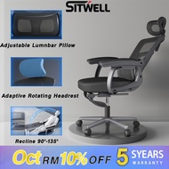 SitWell 1038 Adjustable Office Chair Ergonomic Chair Professional Gaming Chair kerusi office- 3 Year