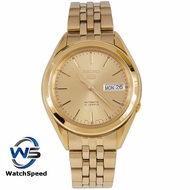 Seiko 5 SNKL28K1 SNKL28K SNKL28 Automatic Gold Tone Stainless Steel Men's Watch