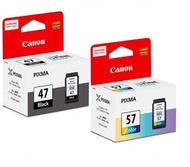 Canon Ink Catridge PG-47 (Black) & CL-57/57s (Colour)