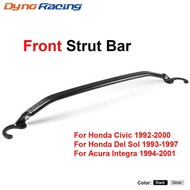 Black Upper Brace Tie Rear Kit For Honda Civic 92-95 EG/93-97 Del Sol/94-01 Integra DC2 Front Strut 