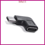 LID USB C 90 Degree Right Angle Adapter Type C Male to Female Coupler 10Gbps 5A