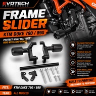 FRAME SLIDER KTM DUKE790 DUKE890 BRAND EVOTECH 2018 - 2026 COVER ACCESSORIES MOTORCYCLE
