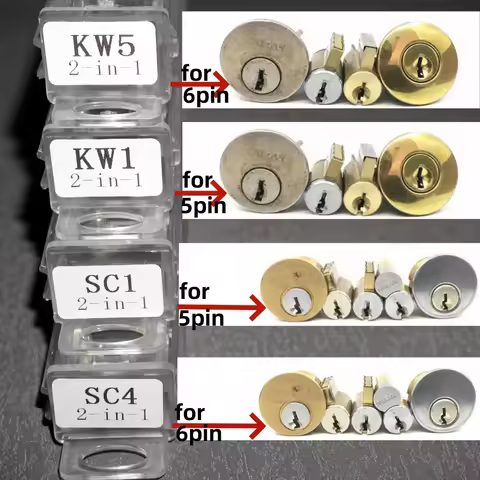 1pc Lishi 2 in 1 Tool SS001 SS002 SS002R pro KW1 KW5 SC1 SC4 M1/MS2 Tools for Home Door Civil Locks