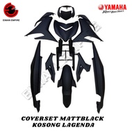 COVERSET KOSONG PLAIN HITAM  (MATT BLACK ) YAMAHA LAGENDA SRL 110 SRL 110Z SRL 110ZR SRL 115  CARB  