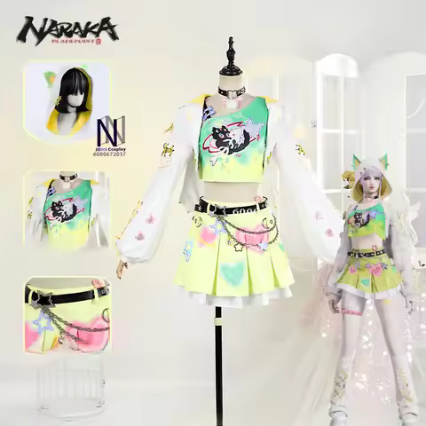 Game Naraka: Bladepoint Feria Shen Cosplay Costume Heart Skips A Beat Anime Clothes for Women Set Ha