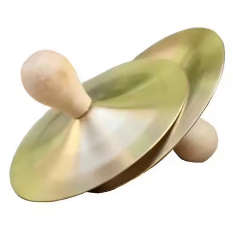 1 Set Hand Percussion Copper Cymbals Children Musical Instrument Education Toys Brass Percussion Mou