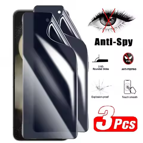 3Pcs Without Fingerprint Ulock Privacy Hydrogel Screen Protector For Motorola G10 G20 G30 G50 G60s G