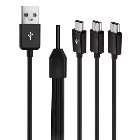 USB A Male 1 to 3 Mini USB 5pin 3 in 1 mini usb data charger cable T Port Fast Charging Mini USB Y S