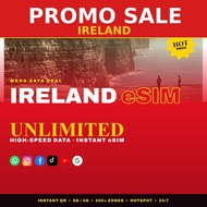 [PROMO] Ireland Travel eSIM 5GB-50GB & Unlimited Data | Big Sale | Instant QR | 4G/5G