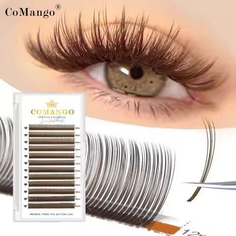 5D Flora Fairy Eyelash Blister Lifting Super Soft Individual Cluster Lashes Curl Brown Russia Volume