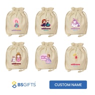 Personalized Girly Frozen Kids Goodies Bag kids kanak-kanak gifts hadiah Girls Toys Organizer Storag