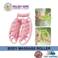 Fitness Yoga Massage Roller Yoga 9 Wheels Massage Roller Foam Roller Muscle Relaxer Hand Skinny Leg 