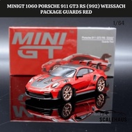 MiniGT 1060 Porsche 911 (992) GT3 RS Weissach Package Guard Red