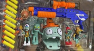 shop : PLANTS ZOMBIES Soft Bullet Nerf Gun Toy Figure Cake Topper