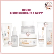 NPURE Licorice Bright & Glow Cleanser | Peeling Gel | Toner | Pad | Facial Wash Axillary Treatment