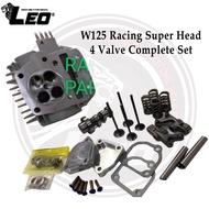 Wave125/W125 Racing Super Head 4 Valve 21/24MM Complete Set Wave 125 Superhead Racing Head Assy Leo Thailand Rocker Arm