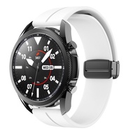 สายแบบพับแม่เหล็กซิลิโคน CCLCC 20มม. 22มม. สำหรับ Huawei GT3สายโปรสำหรับ Galaxy Watch 5 4 3สาย S3เปลี่ยนได้