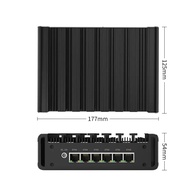 N100 penghala lembut enam port rangkaian I7-1185G7/i5 1145G7 komputer industri tanpa kipas Aikuo ROS