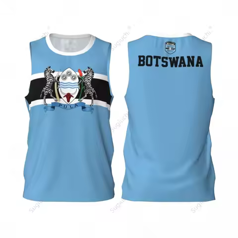 Botswana Flag Men Basketball Sports Running Fitness Multifunction Sleeveless tshirt Exclusive Custom