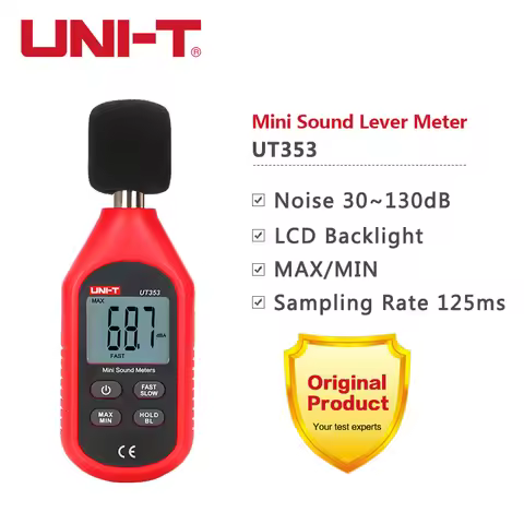 UNI-T UT353 Digital Sound Level Meter UT353BT Noisemeter 30-130dB Decibel Tester Noise Audio Detecto